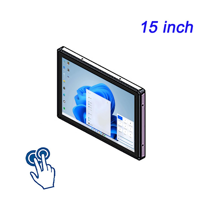 Hiển thị tất cả trong một tùy chỉnh cho thang máy 15 Inch Monitor Tùy chọn hiển thị dọc ngang