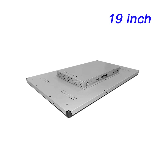 Monitor de control industrial de 19 pulgadas, pantalla táctil resistiva integrada, uso en escritorio, nuevo, montaje en rack/pared