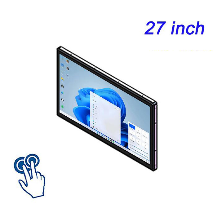 PC táctil industrial de pantalla ancha de 27 pulgadas HMI Window IP65 Panel PC industrial integrado a prueba de agua