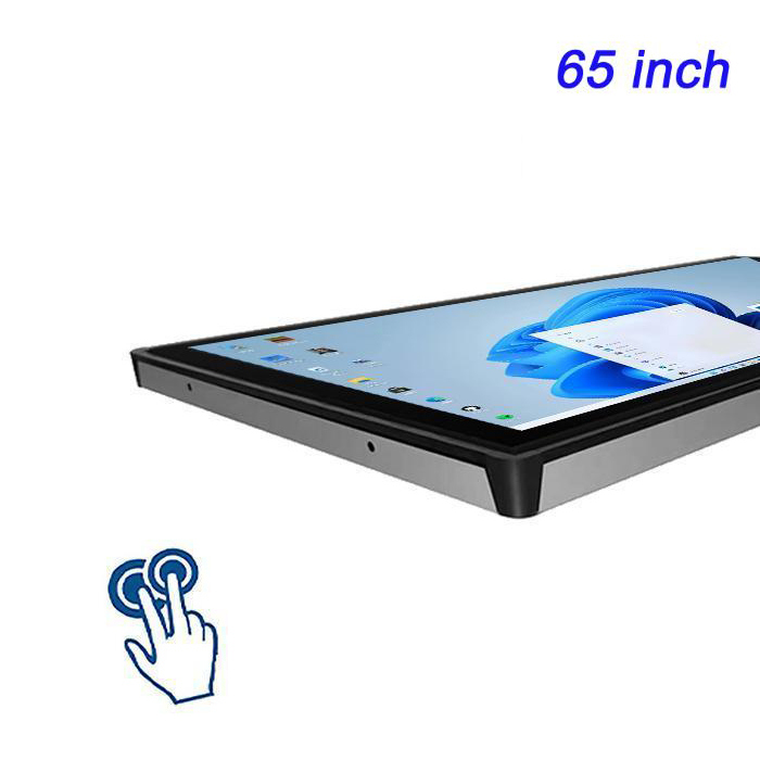 Gran pantalla táctil de tableta de 65 pulgadas Windows Computadora integrada pantalla LCD panel de montaje de pared monitor de PC