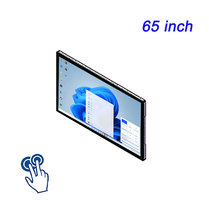 Gran pantalla táctil de tableta de 65 pulgadas Windows Computadora integrada pantalla LCD panel de montaje de pared monitor de PC