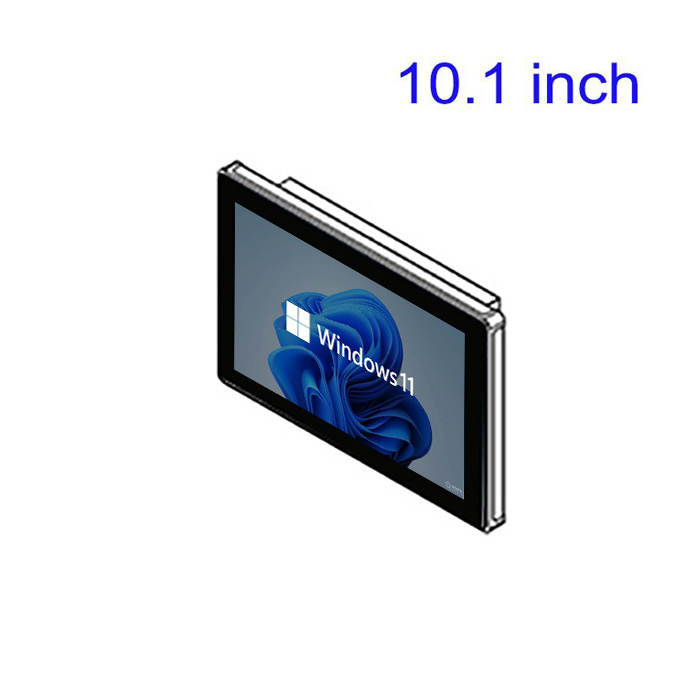 Waterproof IP67 Display Embedded 10.1 Inch Wall Mount Capacitive Industrial LCD Monitor
