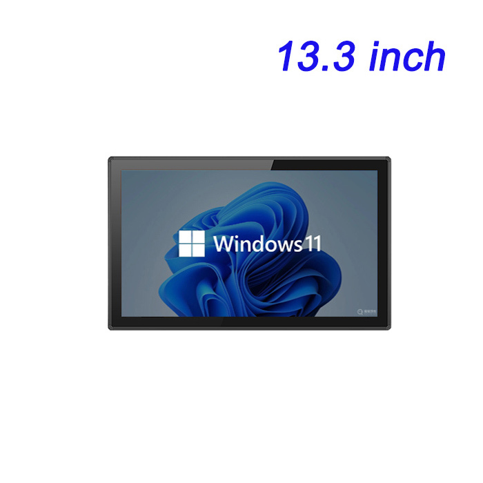 Fabricante de máquina todo en uno industrial de publicidad para edificios Windows montada en la pared de 13,3 pulgadas