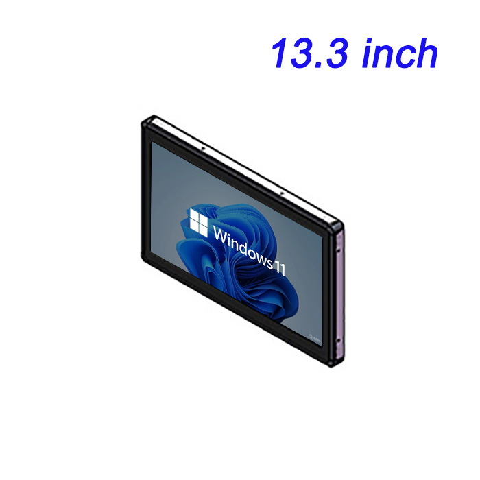 Fabricante de máquina todo en uno industrial de publicidad para edificios Windows montada en la pared de 13,3 pulgadas