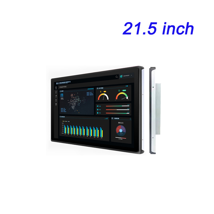 Pantalla industrial de 21.5 pulgadas, computadora industrial integrada para control, pantalla LCD