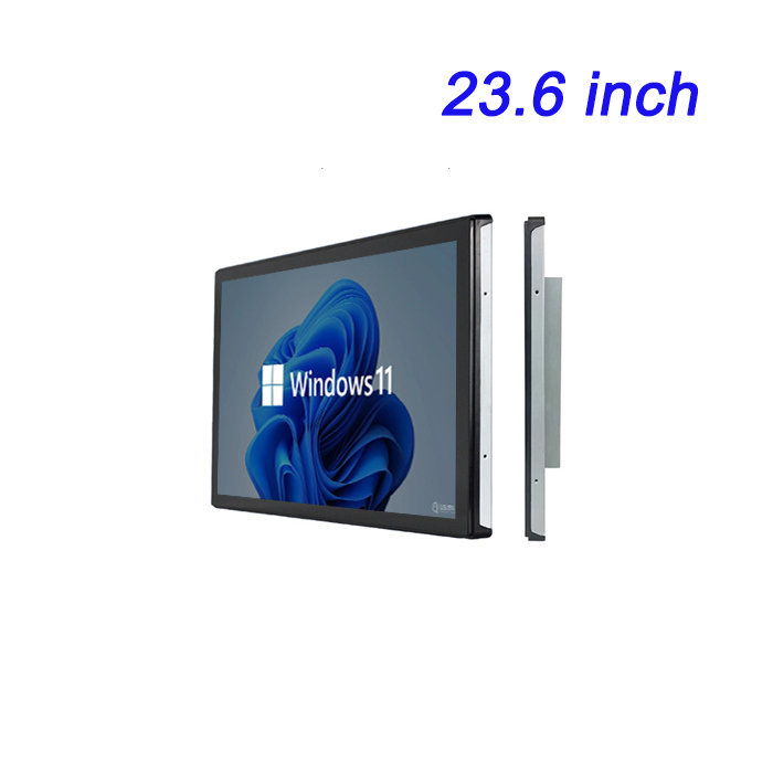 23.6 inch Industrial LCD Monitor Workshop Dust Proof Embedded Resistor Windows PLC Configuration King Ordering