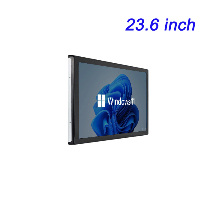 Tableta industrial de 23,6 pulgadas para taller, resistente al polvo, con resistor integrado, configuración Windows PLC, pedido principal