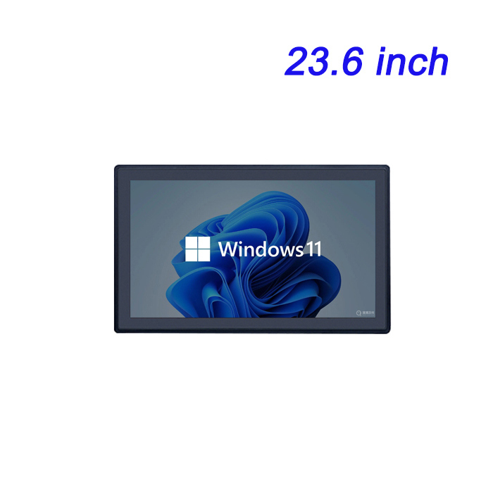 23.6 inch Industrial LCD Monitor Workshop Dust Proof Embedded Resistor Windows PLC Configuration King Ordering