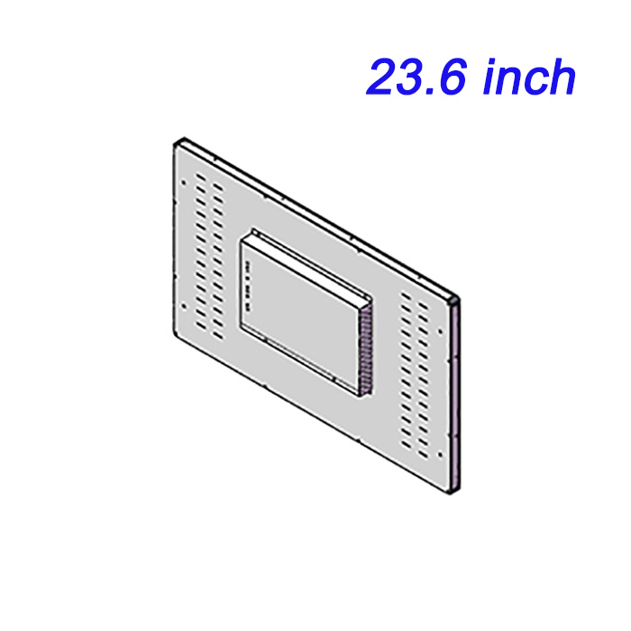 Tableta industrial de 23,6 pulgadas para taller, resistente al polvo, con resistor integrado, configuración Windows PLC, pedido principal