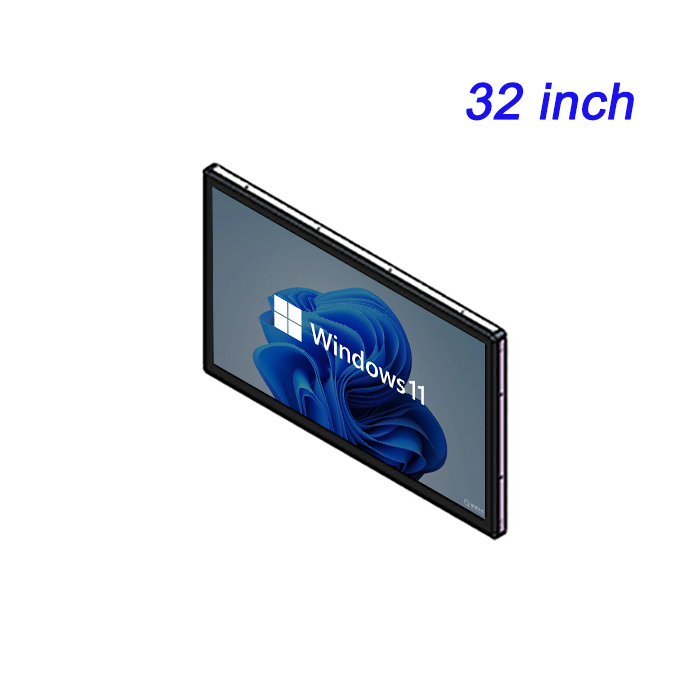 32 pulgadas Control industrial incorporado personalizable Computación integrada Display de monitoreo de capacidad de resistencia industrial