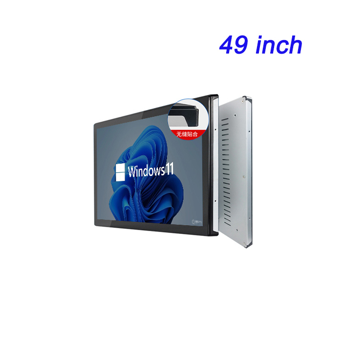49 pulgadas todo el aluminio incluido control industrial todo en uno computadora industrial integrada tablet computadora