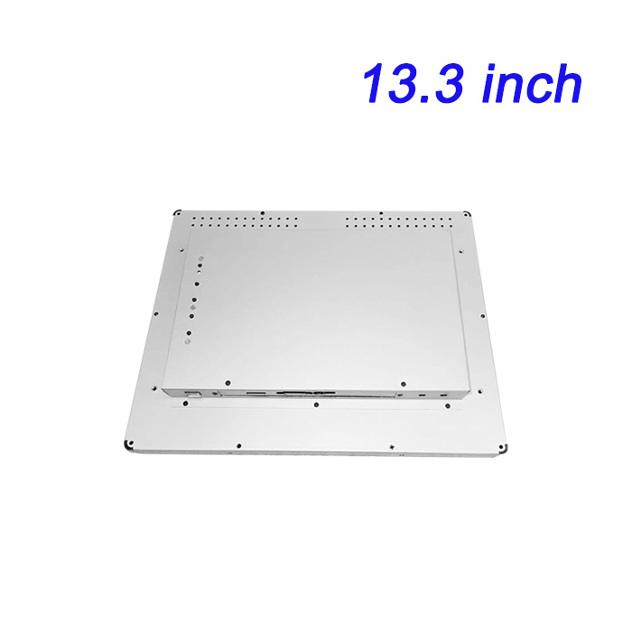 Industrial Control 13.3 Inch All in One Embedded Semi Enclosed Style Touch Screen Monitors