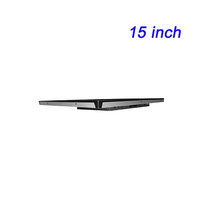 Monitores de pantalla táctil capacitiva de pantalla ancha IPC industrial de 15 pulgadas integrados, monitor de montaje en panel de grado industrial