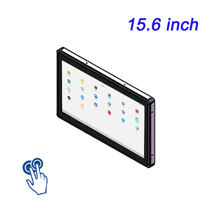 ZXTLCD Pantalla táctil industrial integrada de 15,6 pulgadas, personalización inteligente de control industrial, modo táctil, ordenador tipo tableta capacitiva/resistiva, máquina integrada