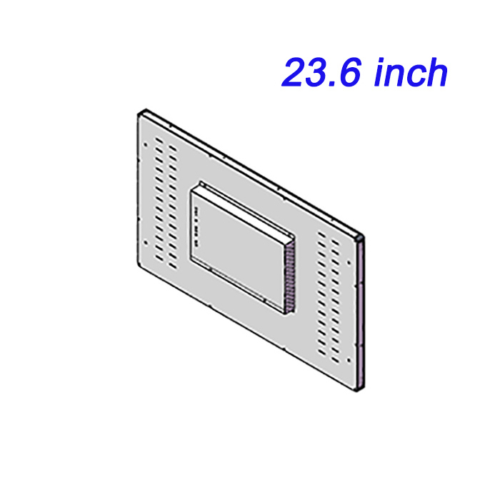 ZXTLCD 23,6 inch nhúng màn hình điều khiển công nghiệp hoàn toàn đóng màn hình công nghiệp tất cả trong một máy cảm ứng màn hình công suất phẳng tinh khiết