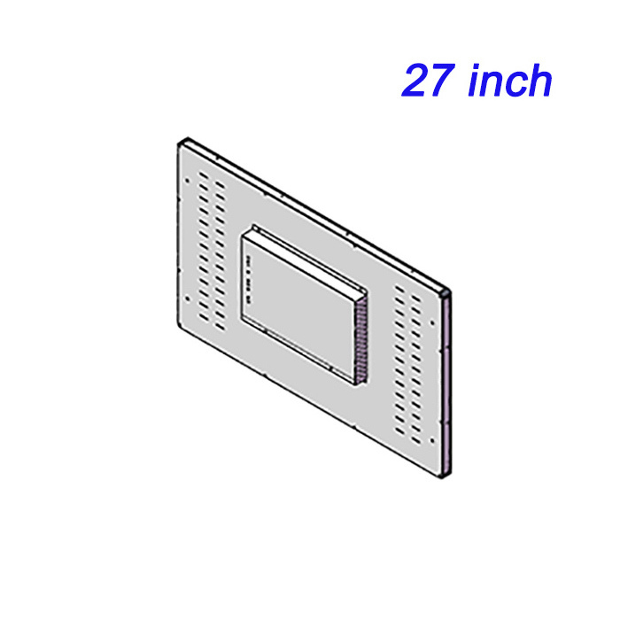ZXTLCD Computadora de control industrial de 27 pulgadas integrada, completamente cerrada, industrial, todo en uno, táctil capacitiva, sin ventilador, para taller, a prueba de polvo e impermeable
