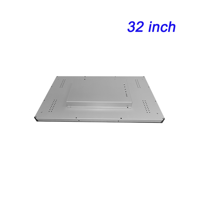 32 นิ้ว Smart Vision Outdoor Terminal เบื้องใน ความสว่างสูง Capacitive Touch Industrial Control จอแสดงเครื่องจักรบูรณาการ