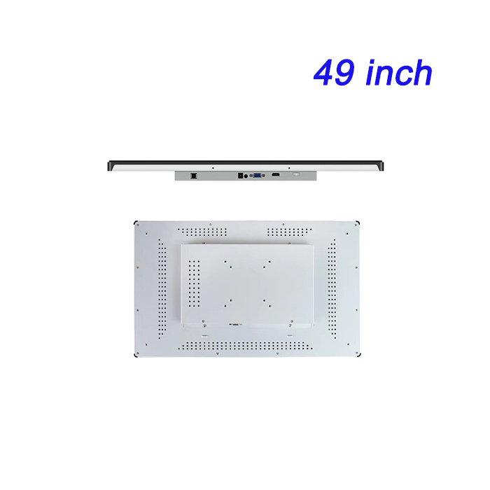 Ordenador todo en uno de control industrial integrado ZXTLCD de 49 pulgadas con configuración PLC para taller