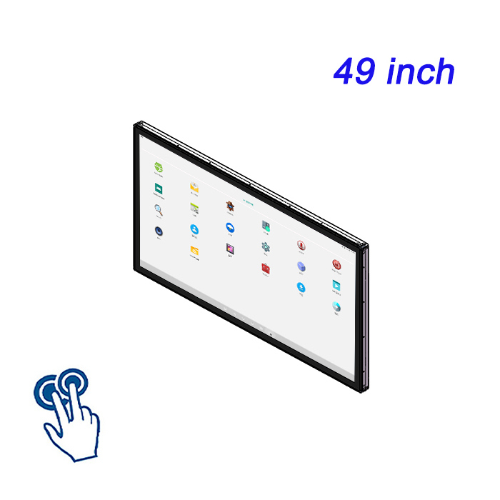 49 inch ZXTLCD Embedded Industrial Control Host PLC Configuration Workshop Panel Mount Touch Monitor