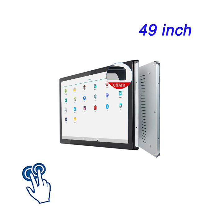 49 inch ZXTLCD Embedded Industrial Control Host PLC Configuration Workshop Panel Mount Touch Monitor
