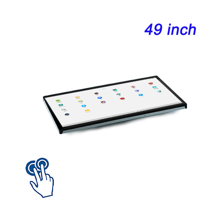 Ordenador todo en uno de control industrial integrado ZXTLCD de 49 pulgadas con configuración PLC para taller