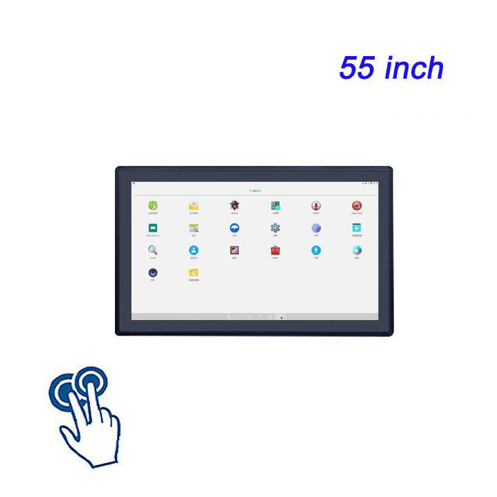 55 pulgadas de anfitrión integrado completamente cerrado industrial capacitivo toque sin ventilador taller a prueba de polvo y a prueba de agua tableta computadora