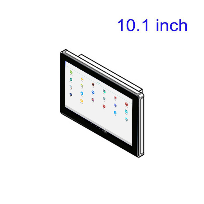 Pantalla táctil capacitiva industrial integrada de 10.1 pulgadas, máquina integrada de control y visualización tipo tableta completamente sellada para control industrial