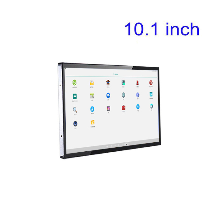 Pantalla táctil capacitiva industrial integrada de 10.1 pulgadas, máquina integrada de control y visualización tipo tableta completamente sellada para control industrial