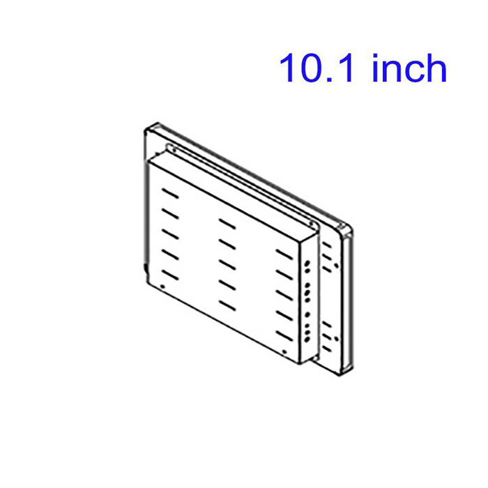 Pantalla táctil capacitiva industrial integrada de 10.1 pulgadas, máquina integrada de control y visualización tipo tableta completamente sellada para control industrial