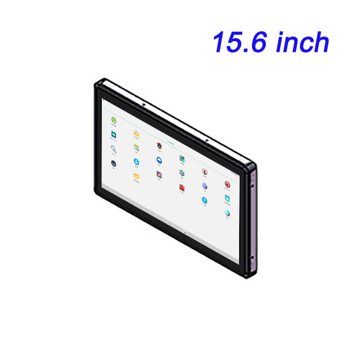 15.6 Inch LCD Industrial Control Display Monitors With High And Low Temperature Resistance Embedded Android Pure Flat Wall Mounted Display