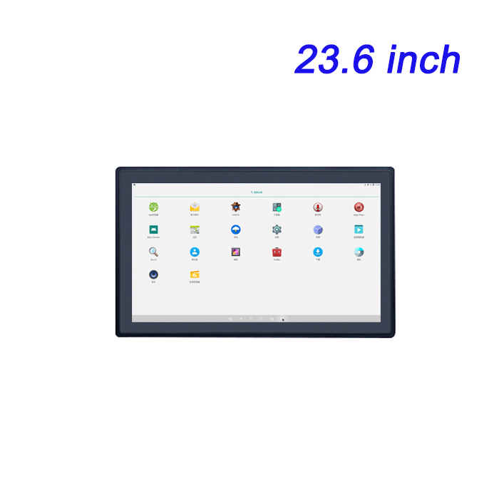 23.6 pollici attrezzature industriali incorporate con display di controllo industriale PLC schermo completamente chiuso Android laboratorio di elaborazione del computer stazione di lavoro macchina integrata