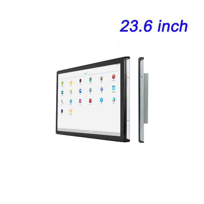 23.6 pollici attrezzature industriali incorporate con display di controllo industriale PLC schermo completamente chiuso Android laboratorio di elaborazione del computer stazione di lavoro macchina integrata
