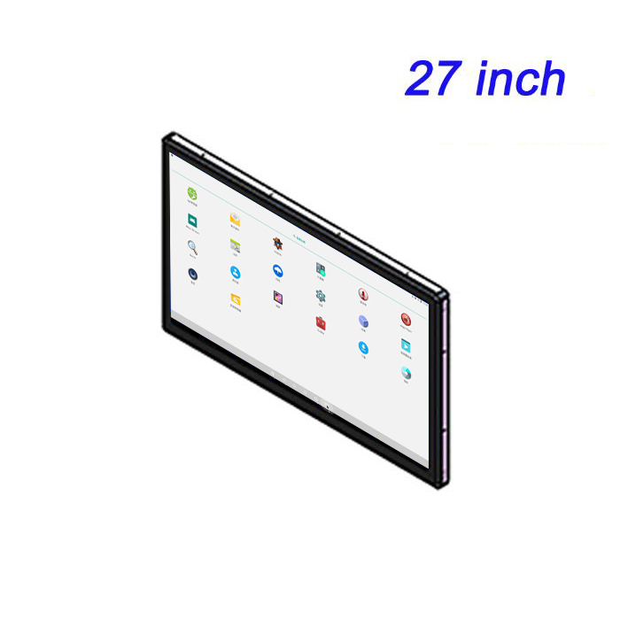 27 pulgadas de control industrial totalmente cerrado toque todo en uno nivel de la máquina pantalla incorporada a prueba de polvo