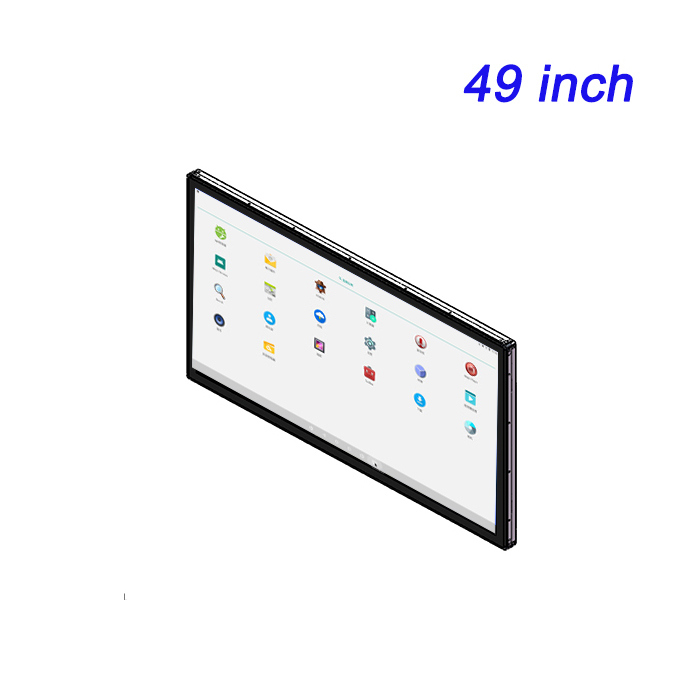 Computadora de control industrial de grado militar Todo en uno 49 pulgadas Incorporado condensador a prueba de polvo Táctil Control industrial Tablet pantalla LCD