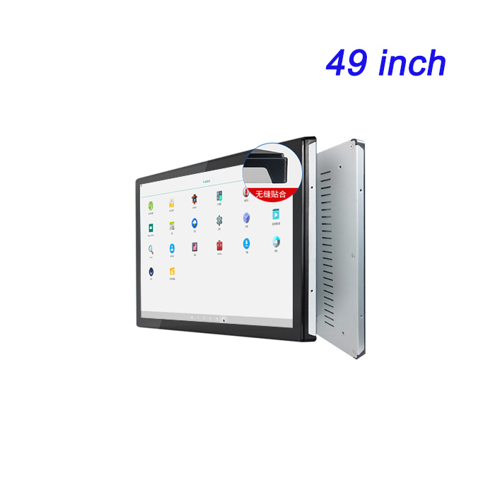 Computadora de control industrial de grado militar Todo en uno 49 pulgadas Incorporado condensador a prueba de polvo Táctil Control industrial Tablet pantalla LCD