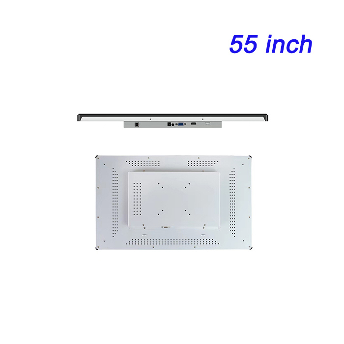 Terminal de pantalla integrada de 55 pulgadas, totalmente cerrado, aleación de aluminio, disipación de calor, sin ventilador, a prueba de polvo, capacitador, resistencia, tableta industrial