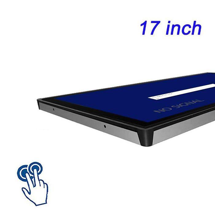 Terminal de autoservicio de 17 pulgadas montado en la pared de grado industrial pantalla táctil a prueba de explosiones se puede utilizar para consulta de autoservicio en restaurantes, estaciones de pedidos, etc.