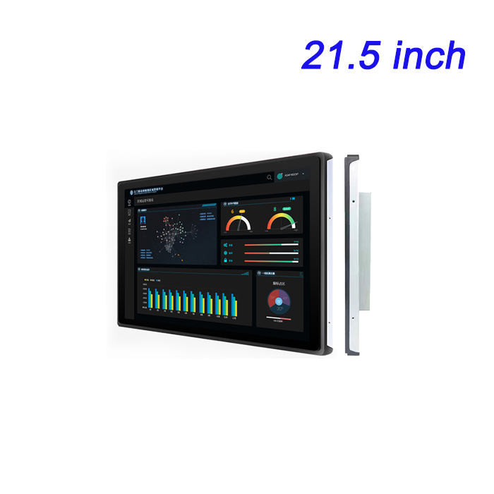 21.5 Inch All Aluminum Fully Enclosed Dust-proof Workshop Industrial Embedded Capacitor Touch Industrial Display