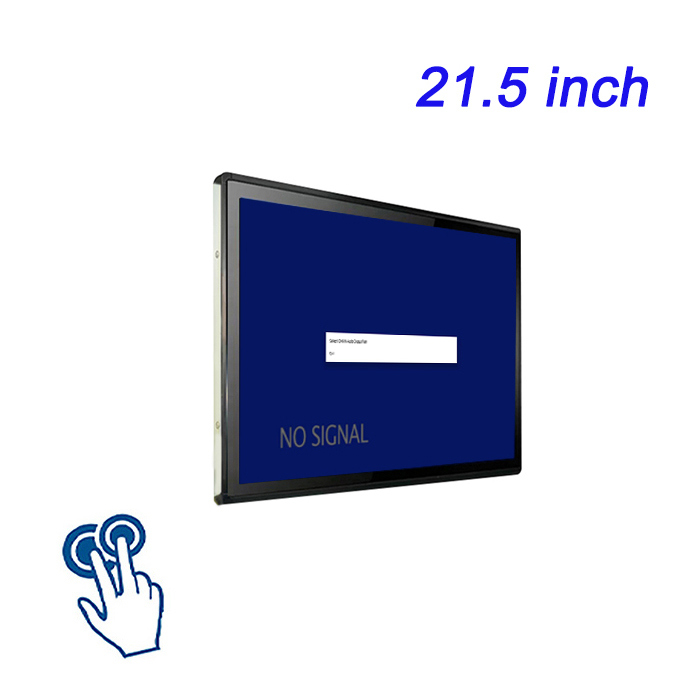 21.5 اینچ تمام آلومینیوم کاملا بسته شده ضد زنگ کارگاه کامپیوتر صنعتی جاسازی شده لمسی خازن دیواری نصب شده صفحه نمایش صنعتی