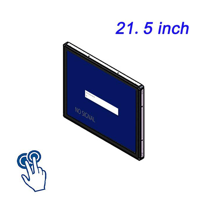 21.5 اینچ تمام آلومینیوم کاملا بسته شده ضد زنگ کارگاه کامپیوتر صنعتی جاسازی شده لمسی خازن دیواری نصب شده صفحه نمایش صنعتی