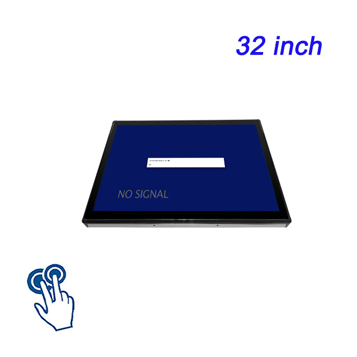 Ordenador tablet con pantalla táctil capacitiva multipunto integrada en cesta de borde estrecho de 32 pulgadas, con condensador totalmente cerrado y parámetros estándar controlables