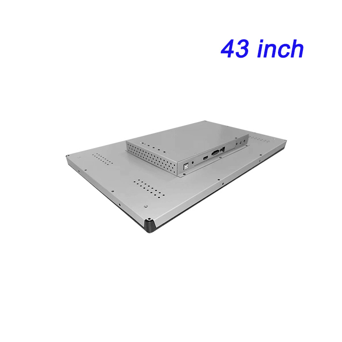43 pulgadas totalmente cerrada a prueba de polvo máquina táctil incorporada red dual multi puerto serial capacitivo pantalla