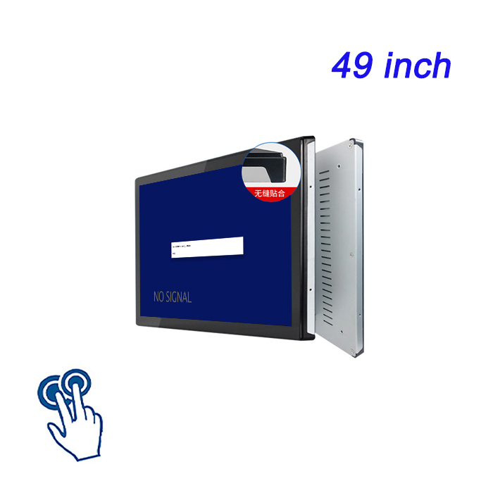 Máy tính bảng nhúng cảm ứng điện trở thông minh 49 inch, cấu hình PLC, màn hình gọi món