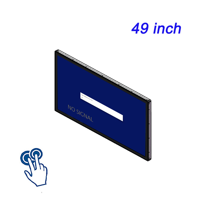 Máy tính bảng nhúng cảm ứng điện trở thông minh 49 inch, cấu hình PLC, màn hình gọi món