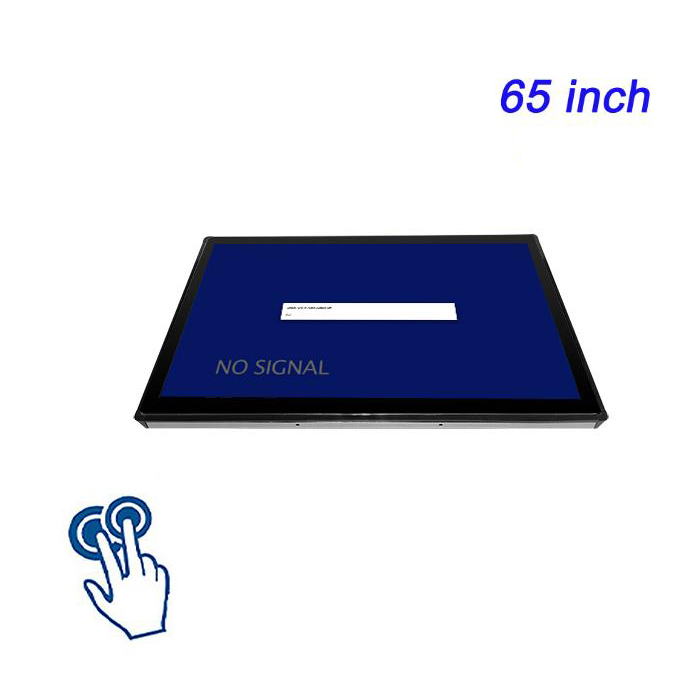 65 Inch Conventional Embedded Workshop Industrial Waterproof Capacitor Panel Mount TouchScreen