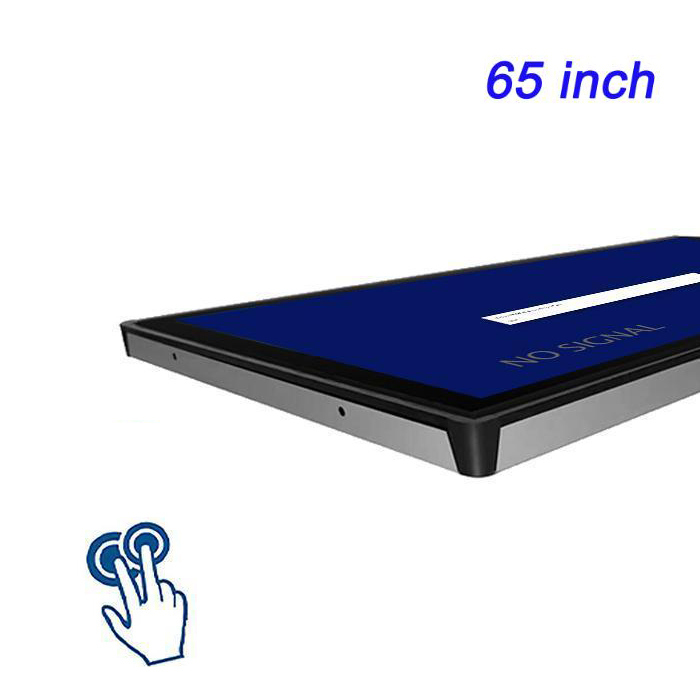 65 Inch Conventional Embedded Workshop Industrial Waterproof Capacitor Panel Mount TouchScreen