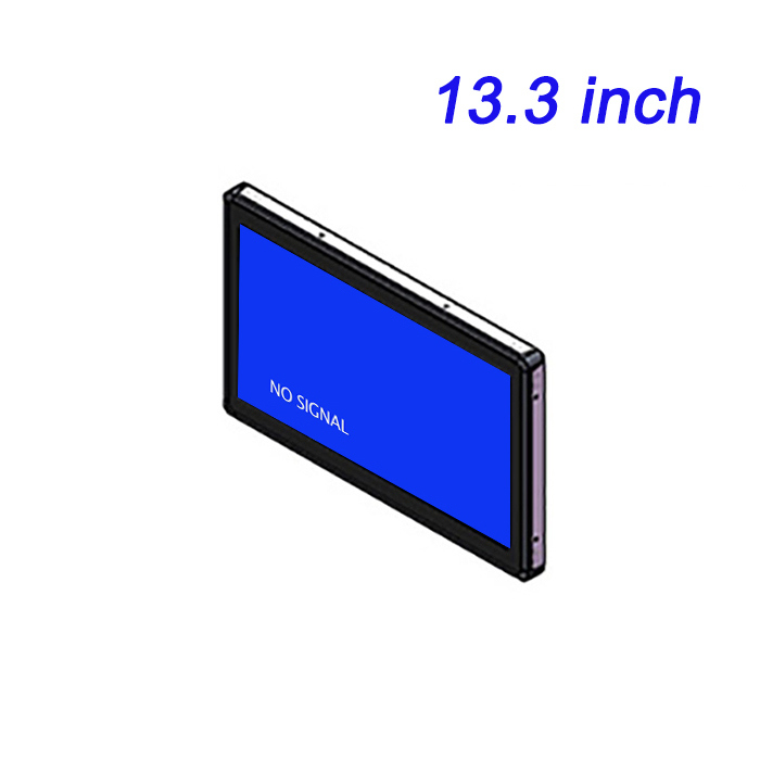 13.3 inch Intelligent Network Embedded Multimedia Promotion Panel Mount Computer Monitor
