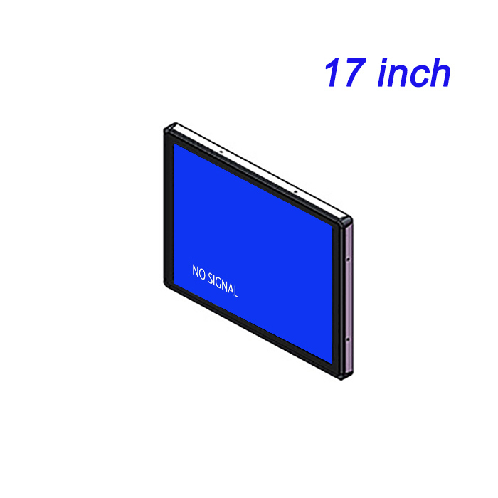 Màn hình LCD nhúng độ nét cao 17 inch bán buôn từ nhà sản xuất, có đầu vào HDMI, màn hình quảng cáo thang máy ngang và dọc
