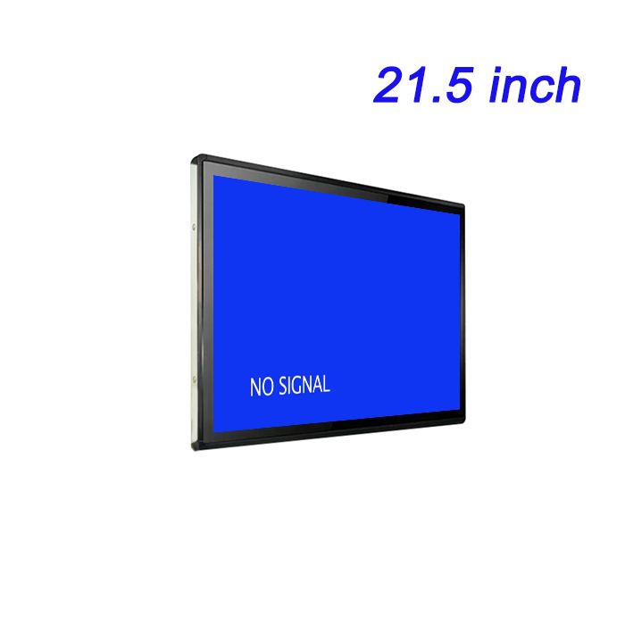 Máquina publicitaria LCD de alta definición integrada para interiores de 21,5 pulgadas con pantalla de promoción de productos de alto brillo