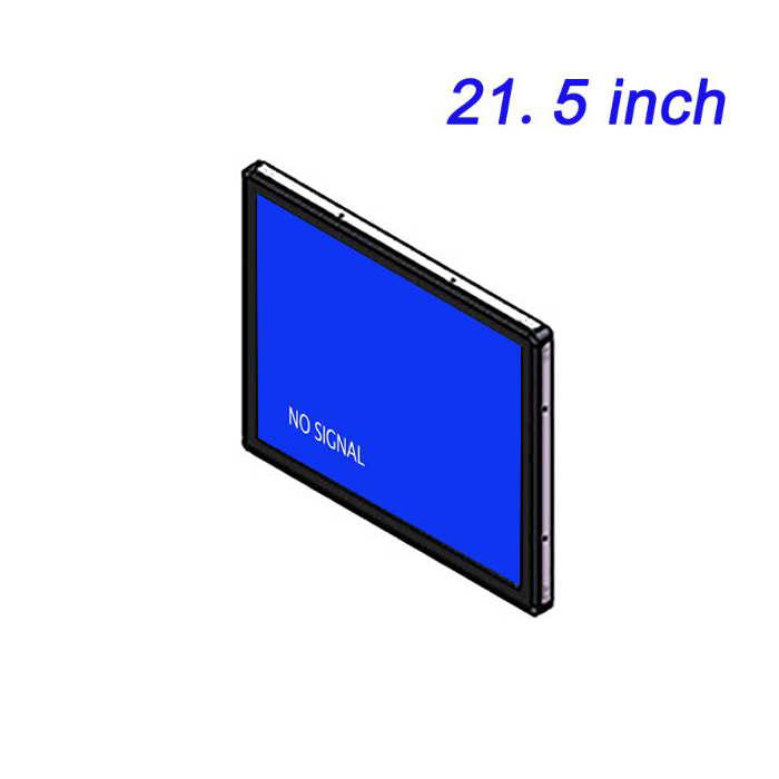 Máquina publicitaria LCD de alta definición integrada para interiores de 21,5 pulgadas con pantalla de promoción de productos de alto brillo